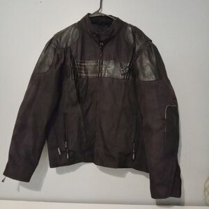 Men's Black Leather Motorcycle‎ Jacket NEXGEN